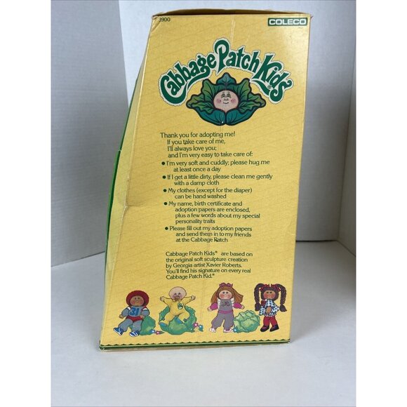 Cabbage Patch Kid Vintage 1985 Coleco Girl Red Pigtails & Blue Eyes NIB Retro - Picture 15 of 16
